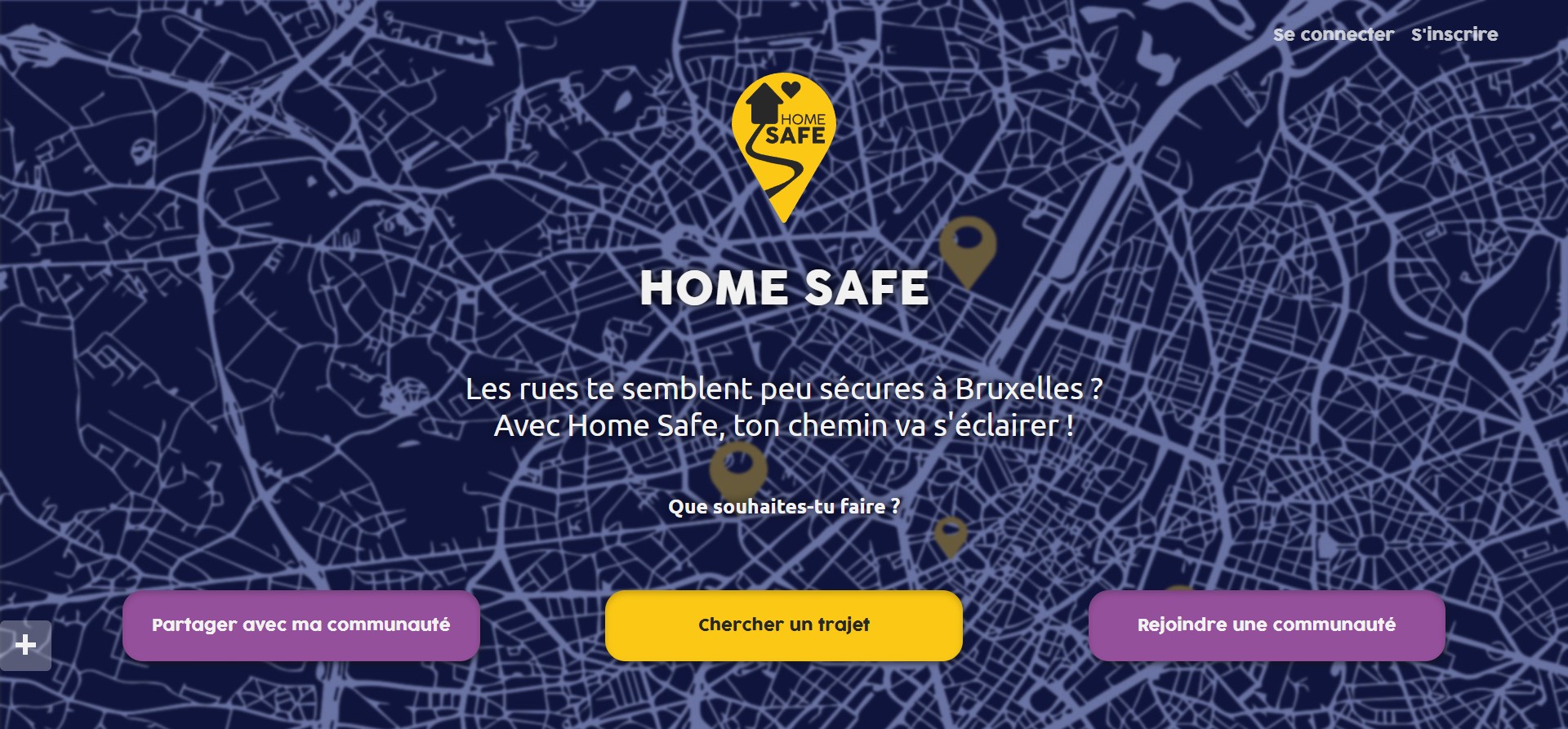 Screenshot of the Home Safe website